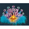 Blank New Year's Party Princess Tiara w/Flashing LED Star